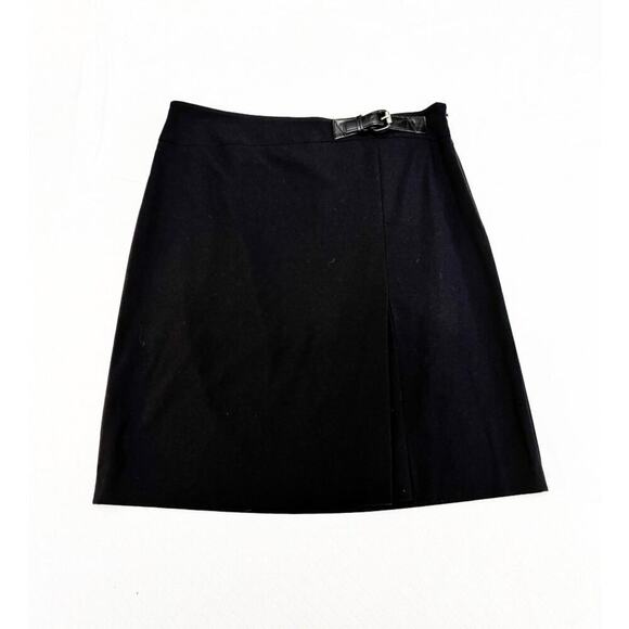 Michael Kors Black Pencil Skirt Belted Waist Accent Size 8 - Picture 1 of 8